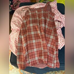 Red Plaid Sleeveless Dress